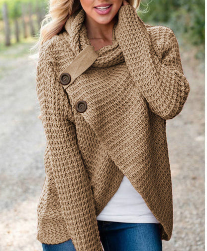 Women’s Winter Cozy Wrap-Front Cardigan