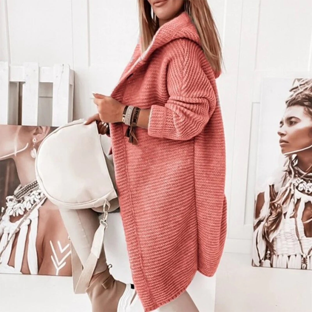 Women’s Hooded Long Sleeve Winter Cardigan