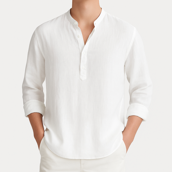 Camisa de manga larga de corte holgado
