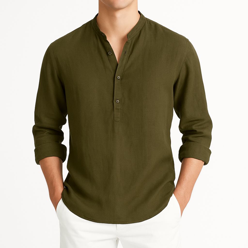 Relaxed Fit Long-Sleeve Shirt
