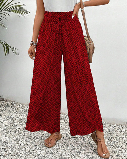 WOMEN'S WIDE-LEG TROUSERS