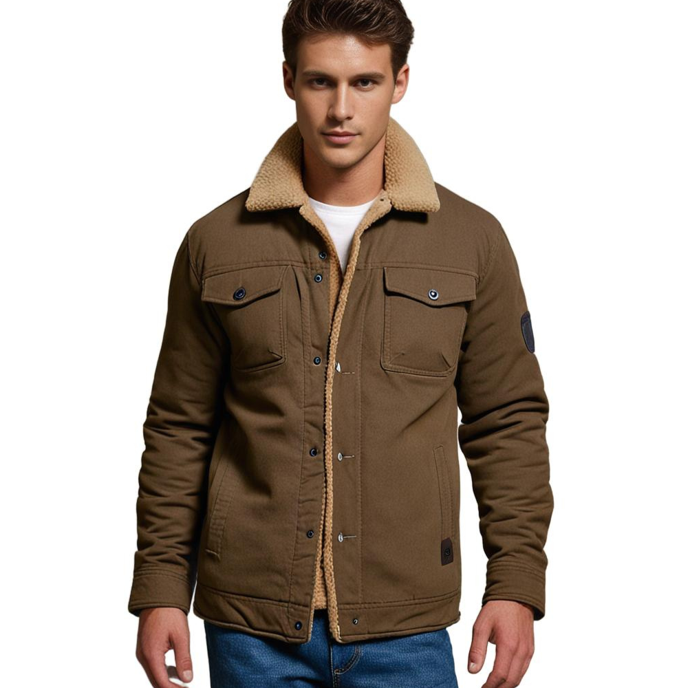 Warm Lined Outdoor Casual Jacket For Men