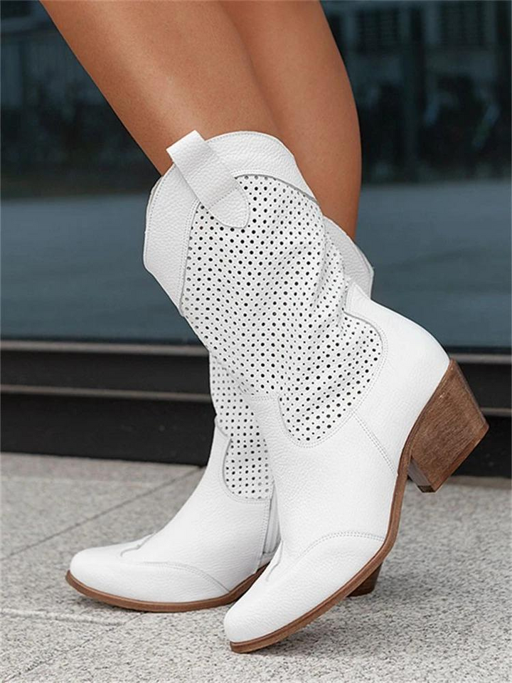 Women’s Winter Perforated Western Boots