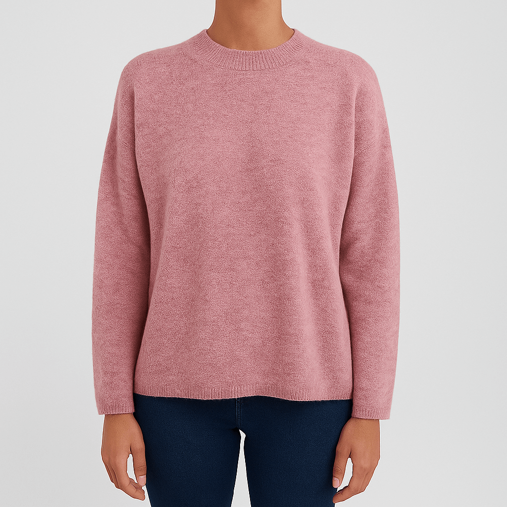 Women’s Soft Round Neck Pullover Sweater