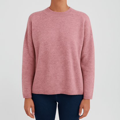 Women’s Soft Round Neck Pullover Sweater