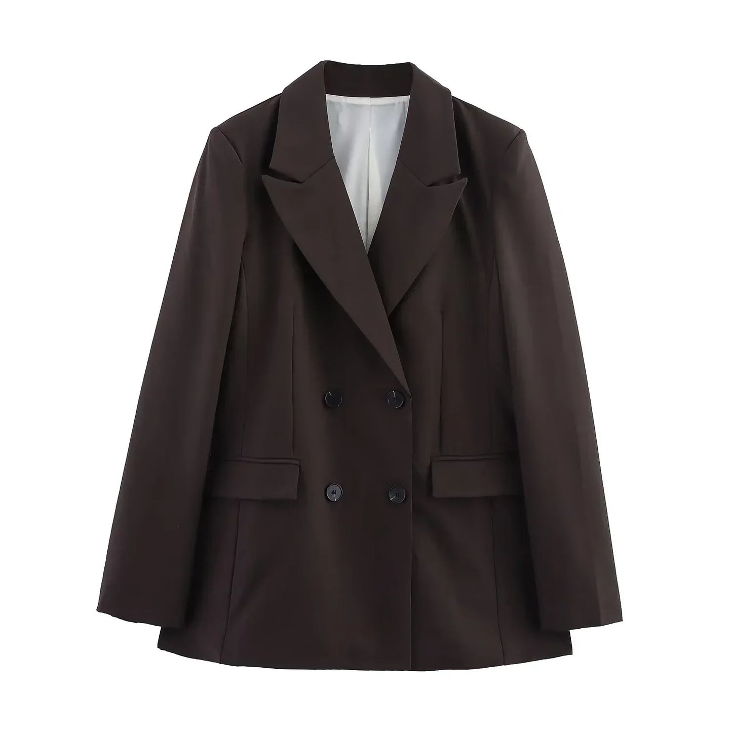 Chic Formal Suit Set with Tailored Long Blazer for Women