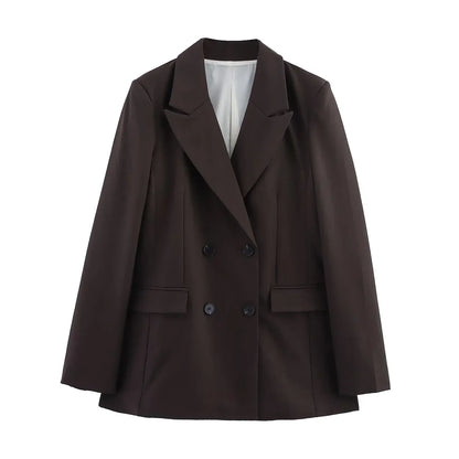 Chic Formal Suit Set with Tailored Long Blazer for Women