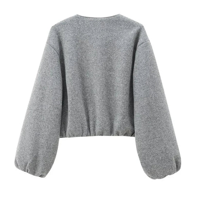 Women’s Casual Zip-Up Bomber Jacket with Pockets