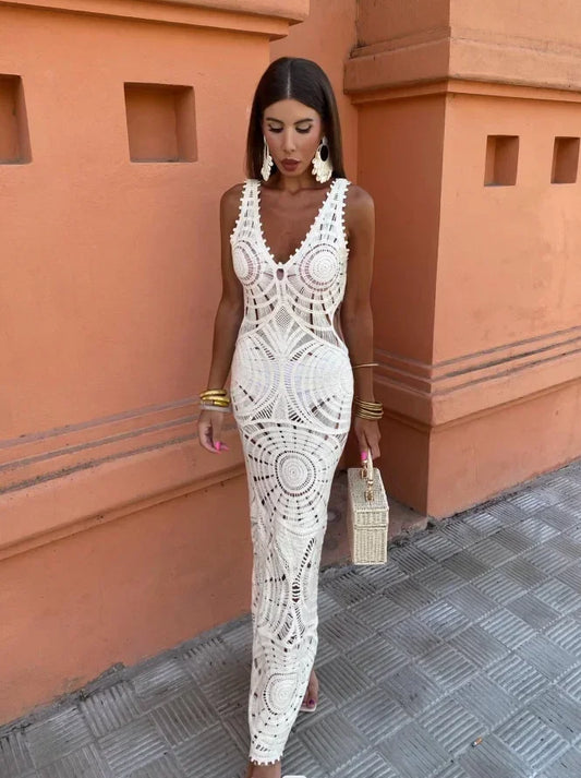 V-Neck Maxi Dress
