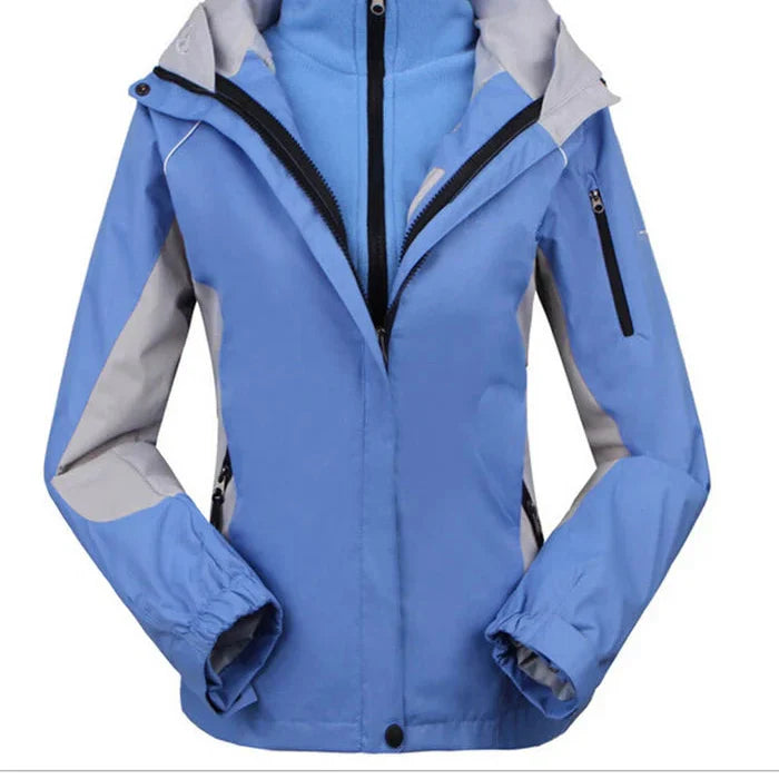 Chaqueta cortavientos impermeable de exterior para mujer