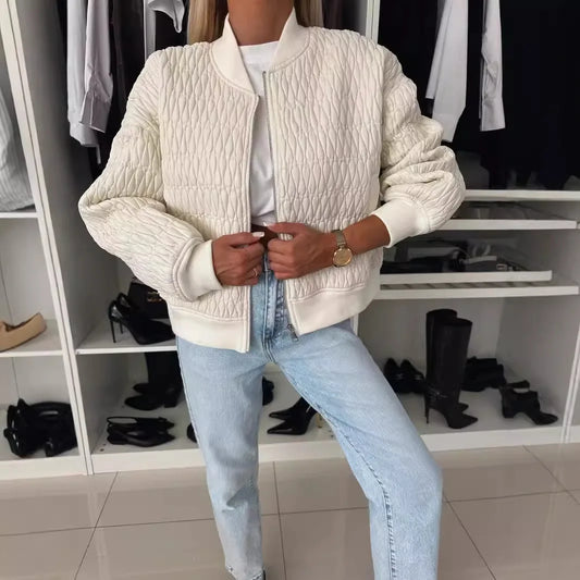Quilted Stylish Bomber Jacket
