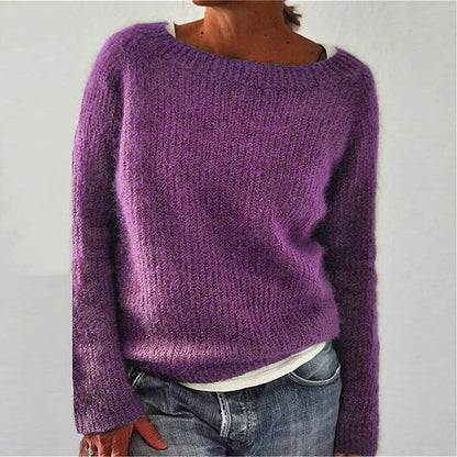Suéter casual de punto para mujer
