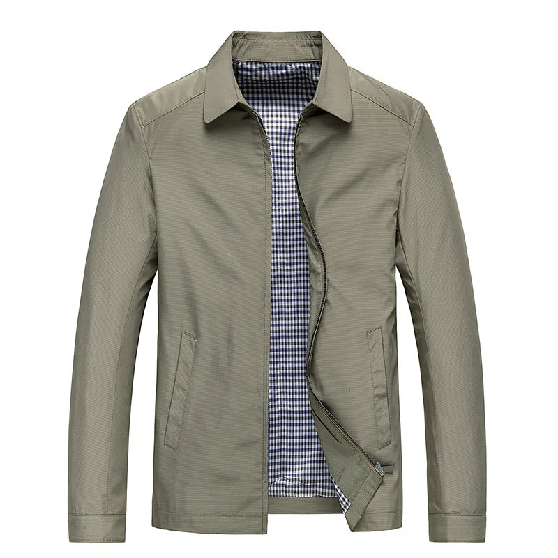 Chaqueta elegante con cremallera 