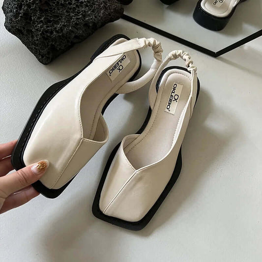 Slip-On Real Leather Flats