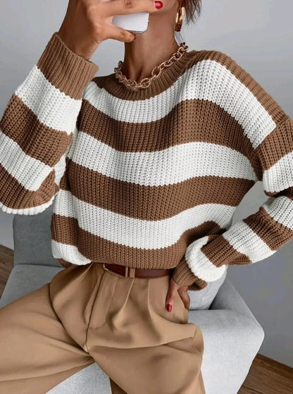 Cozy Multicolor Knit Pullover