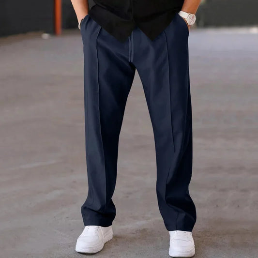 Pantalones de vestir holgados para hombre