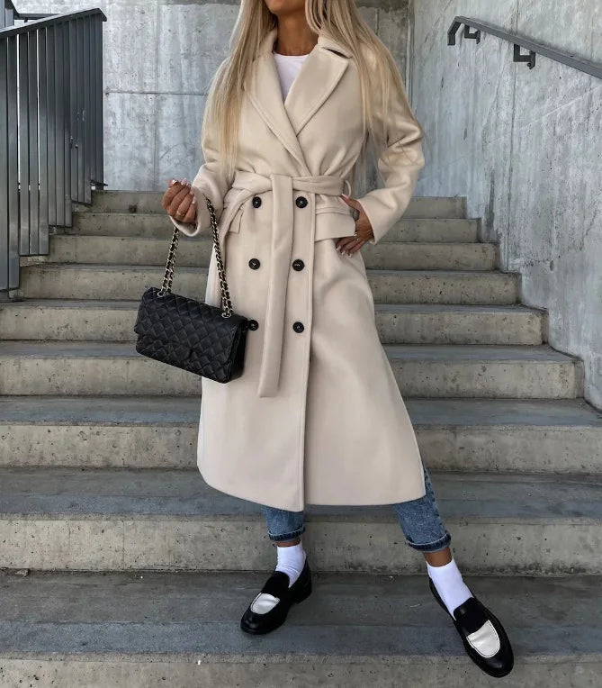 Women’s Classic Long Sleeve Trench Coat