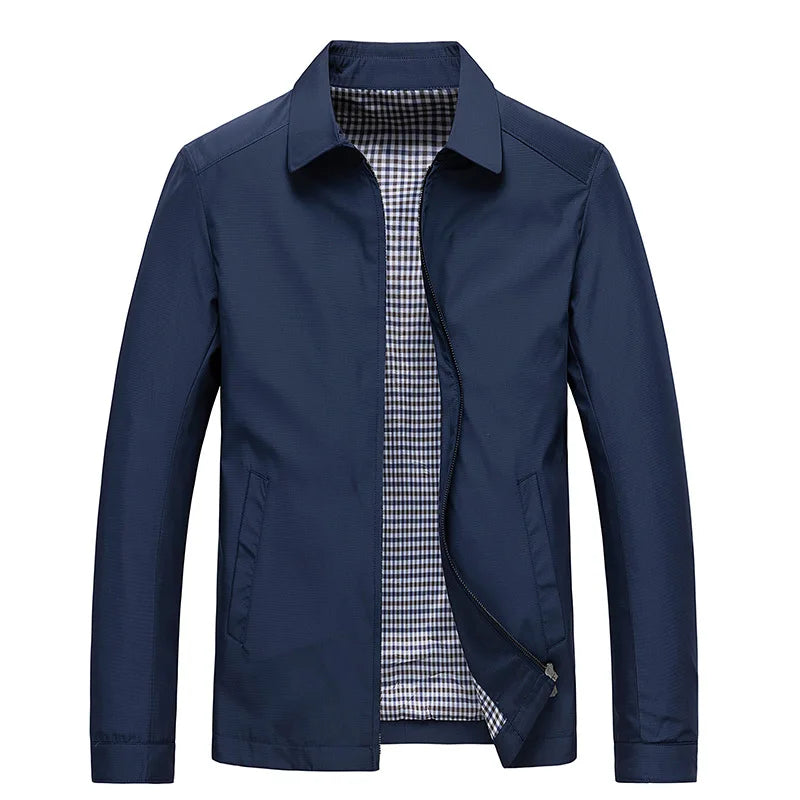 Chaqueta elegante con cremallera 