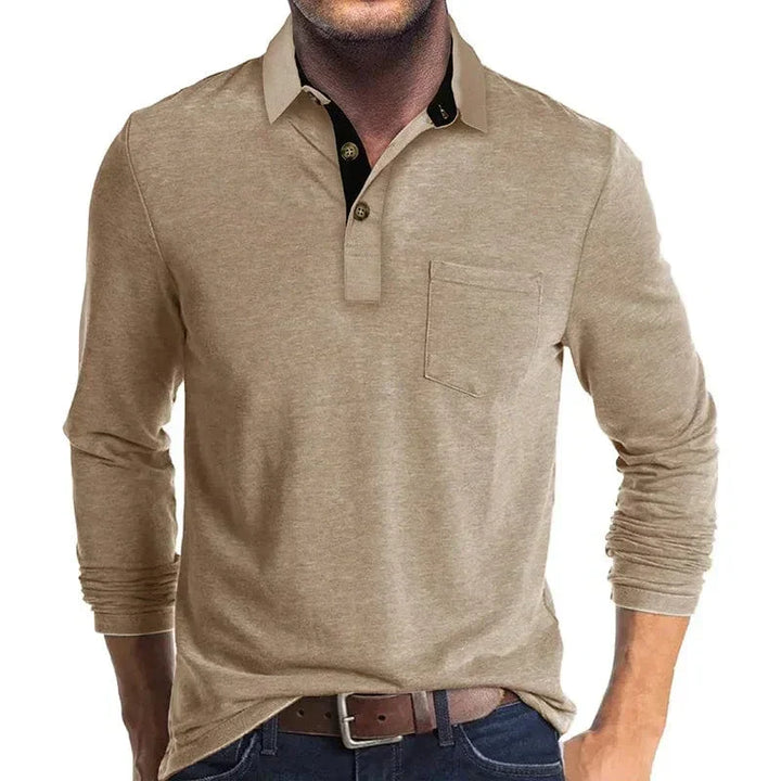 Polo texturizado informal elevado