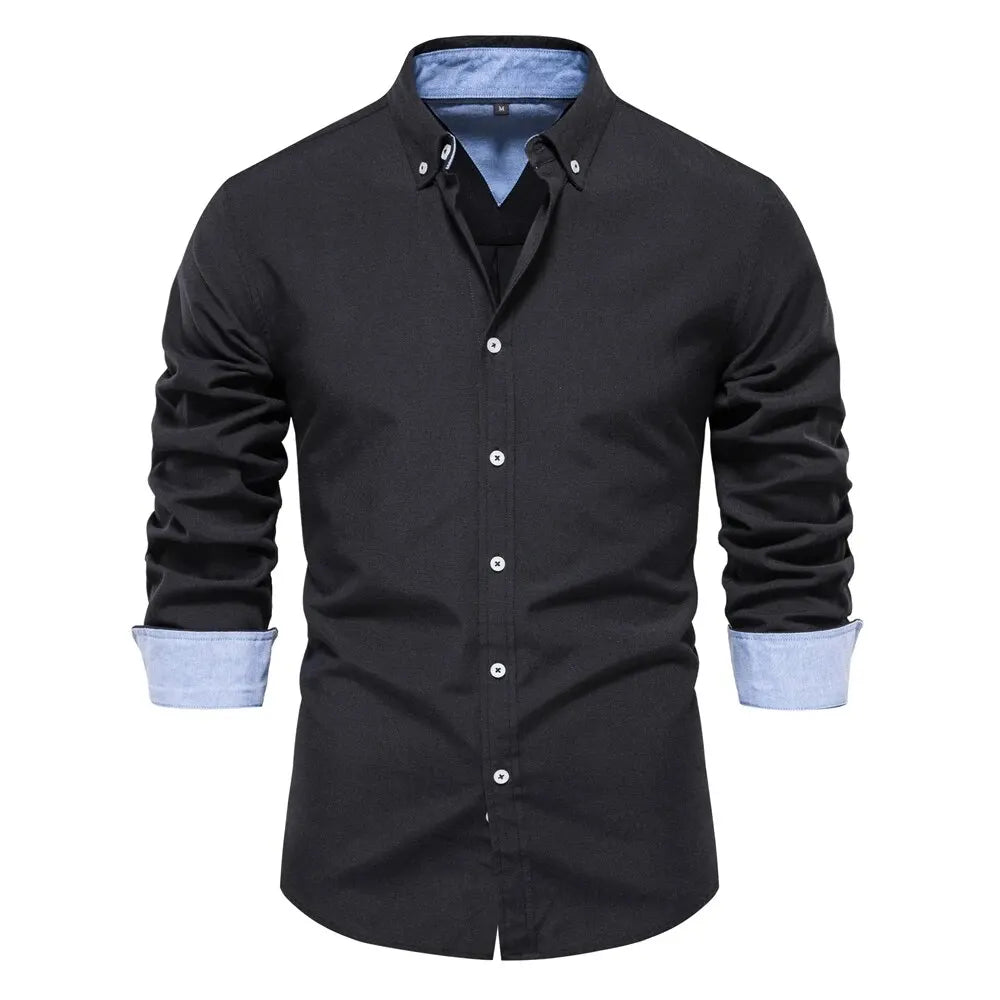 Camisa de corte entallado Sleek Comfort
