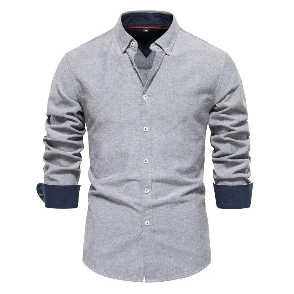 Camisa de corte entallado Sleek Comfort