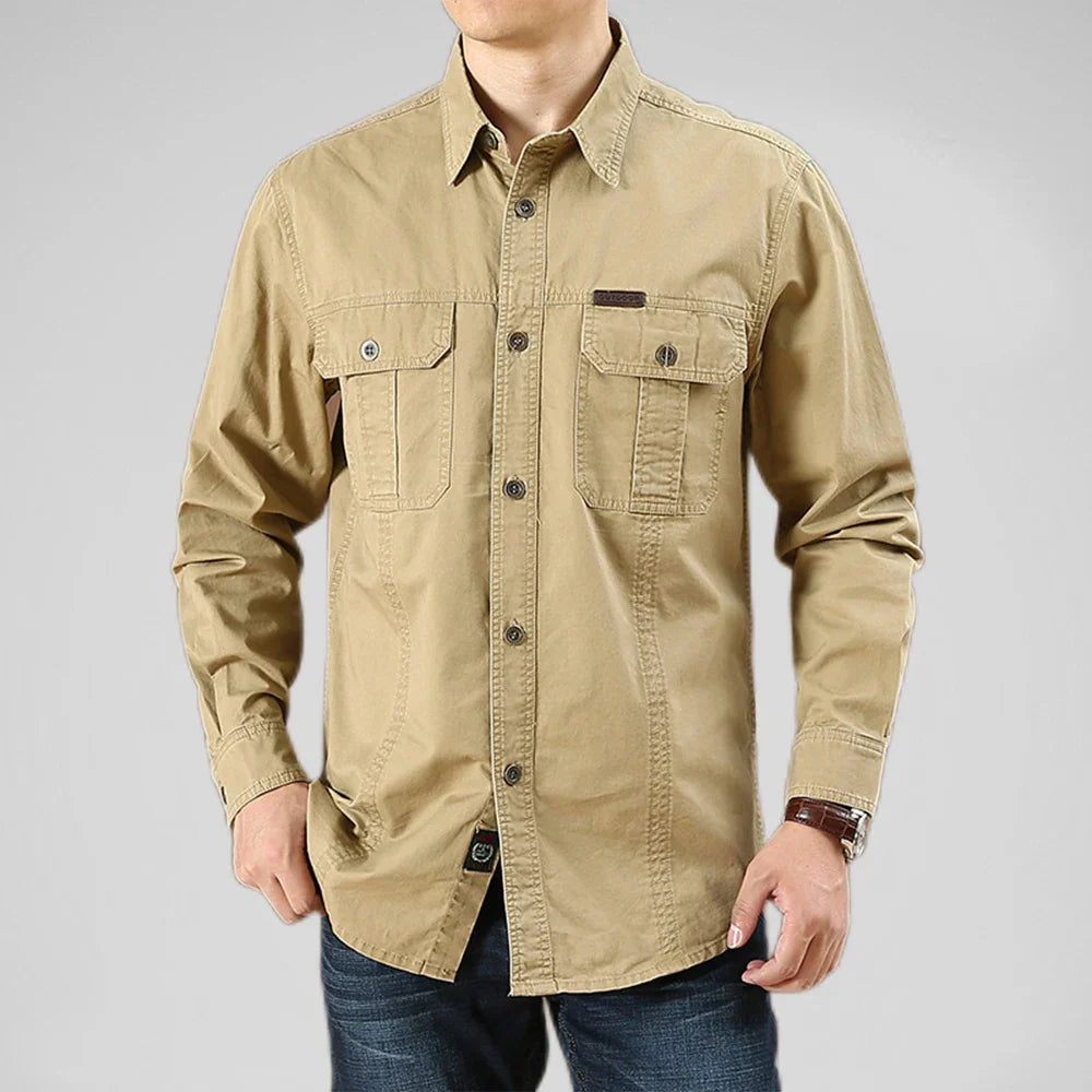 Men’s Utility Work Shirt with Pockets