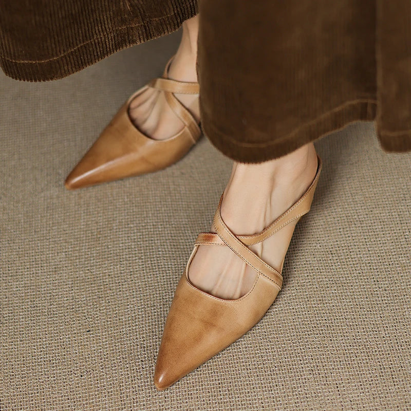 Mules de Piel Genuina