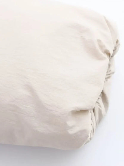 Hooded Cropped Women's Puffer Jacket
