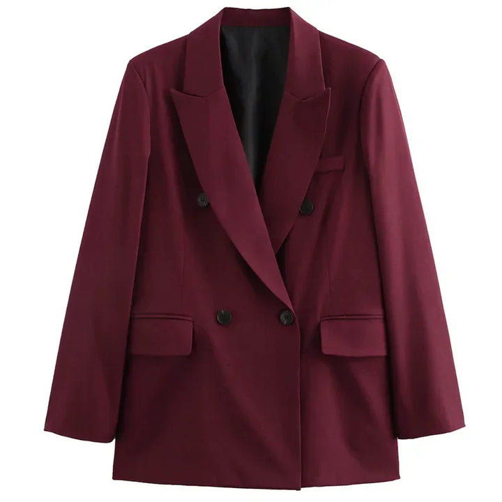 Women's Double-Breasted Blazer Suit