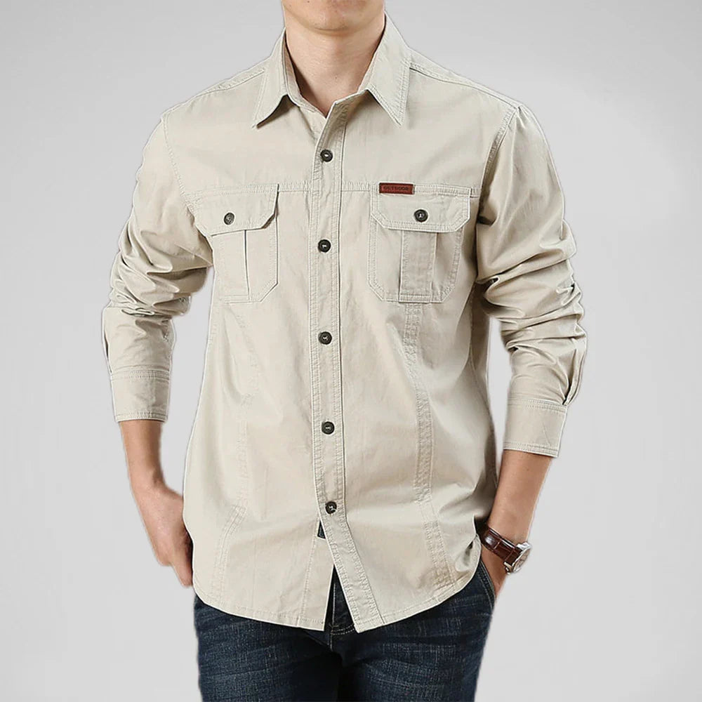 Men’s Utility Work Shirt with Pockets