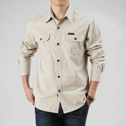Men’s Utility Work Shirt with Pockets
