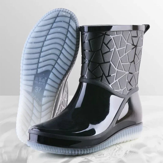 Botas de invierno impermeables para lluvia de mujer