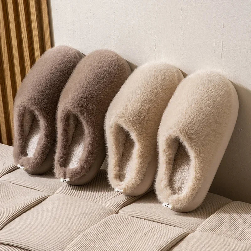 Women’s Cozy Fluffy Slip-On Slippers