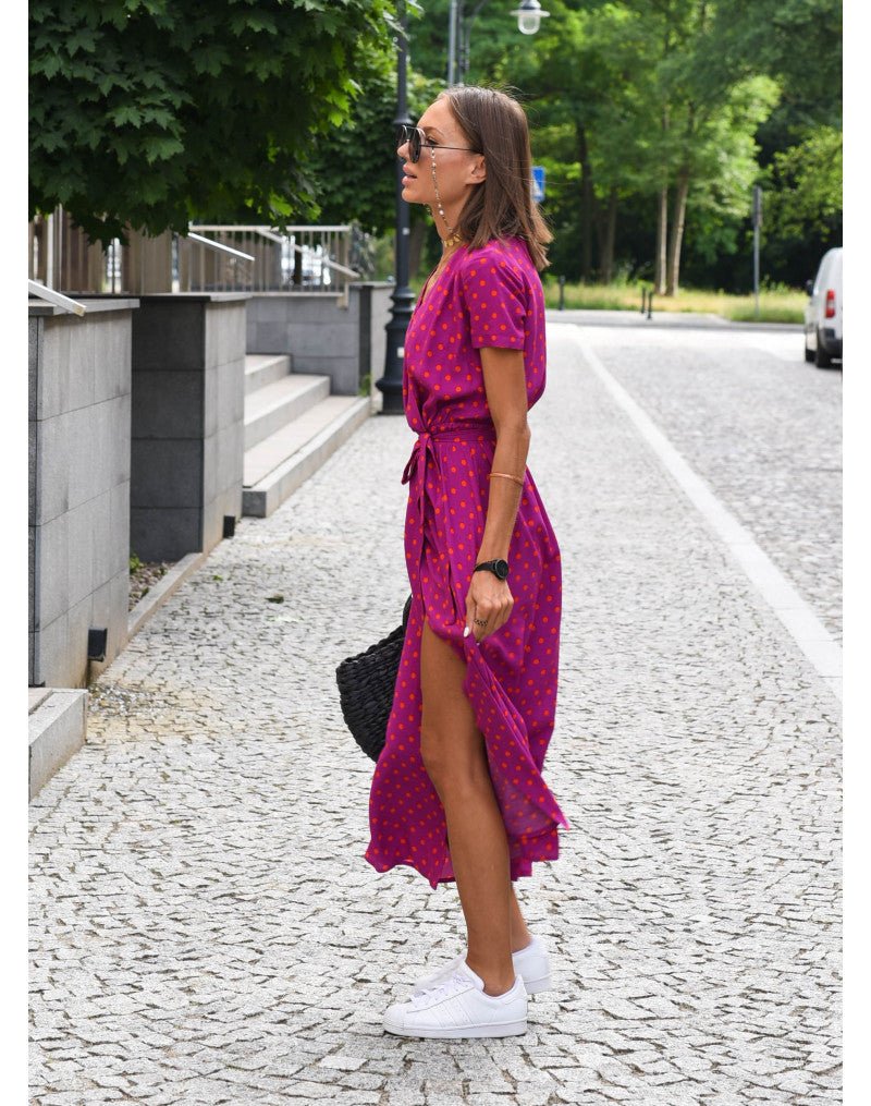 Talia | Stylish V-Neck Floral Dress