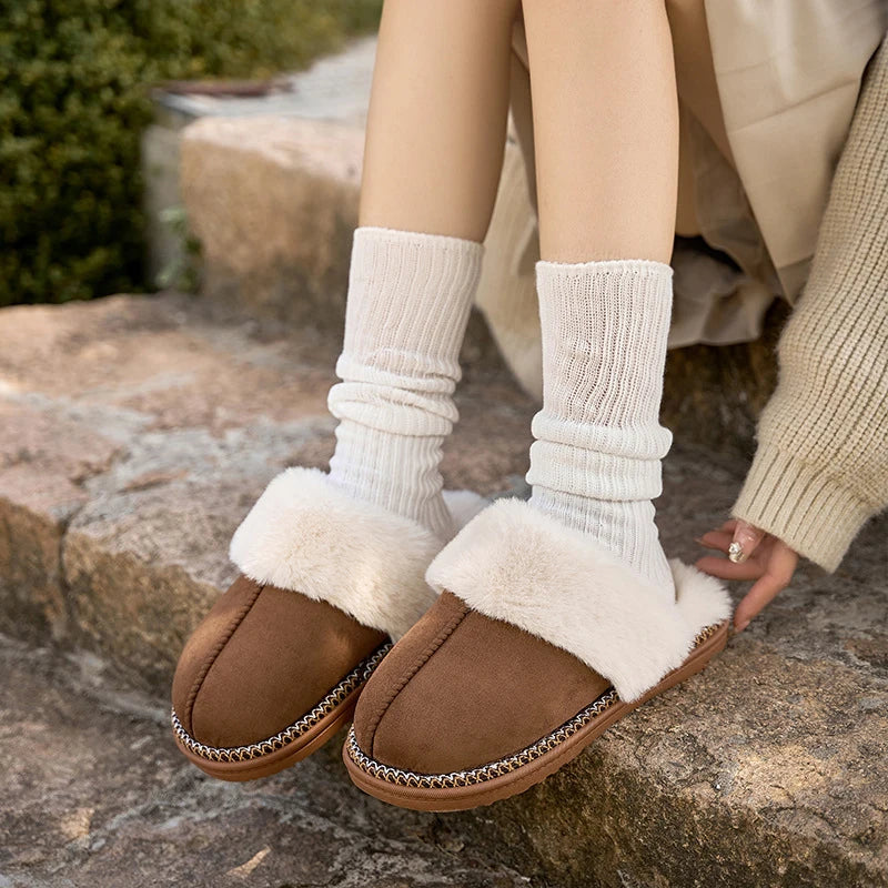 Women Cozy Winter Fuzzy Slippers