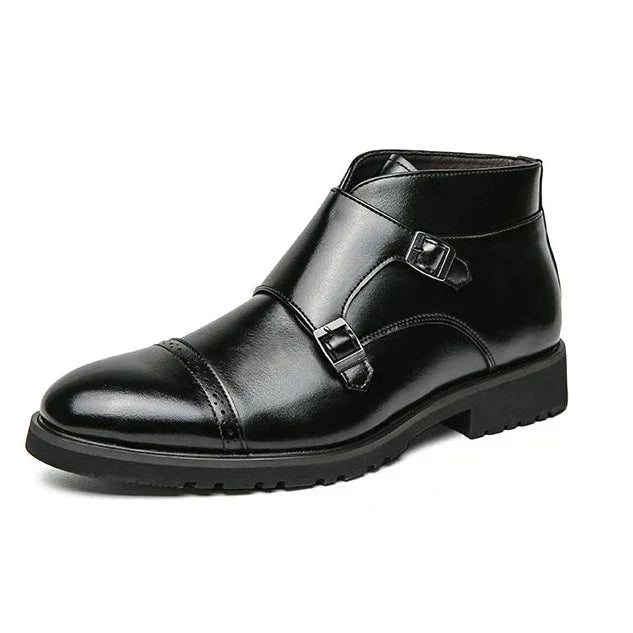Double Monk Strap Boots