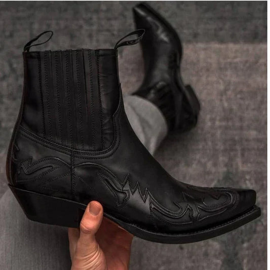 Botas vaqueras tradicionales para hombre estilo del Oeste