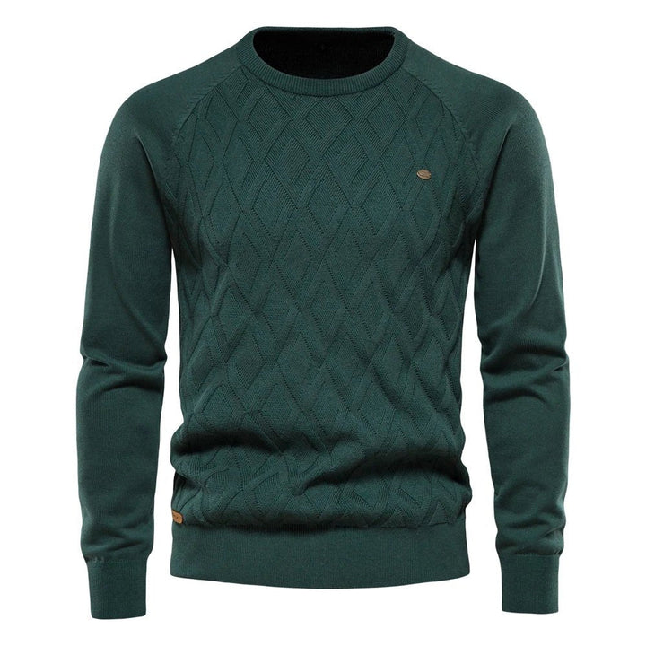 Suéter de hombre con diseño de rombos