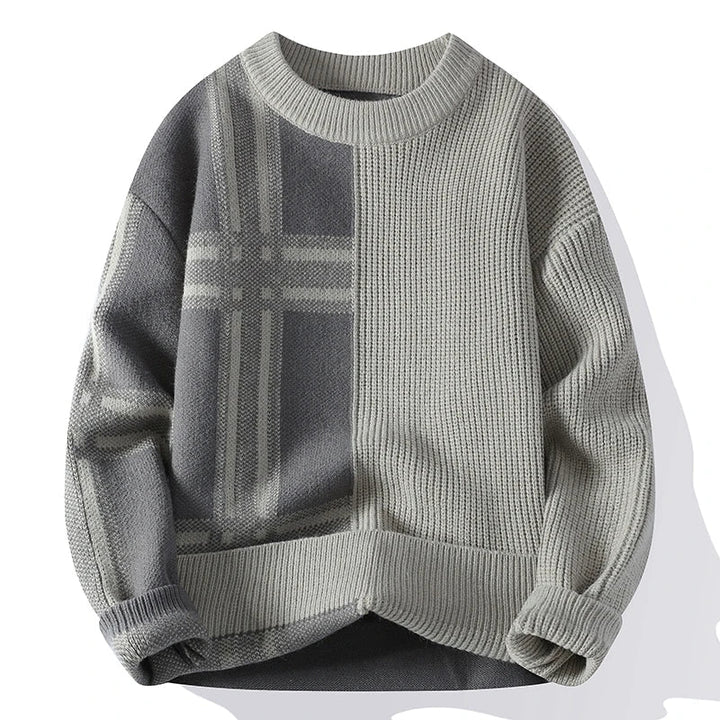 Men’s Winter Colorblock Crew Sweater