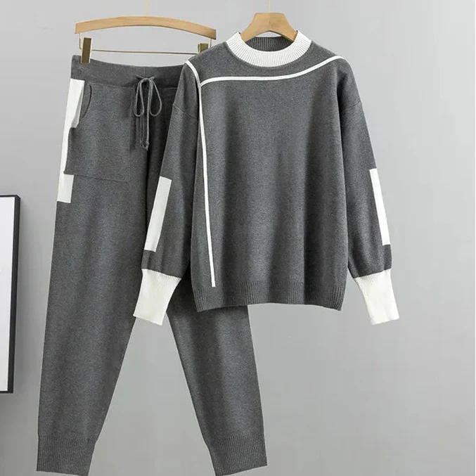 Women’s Casual Lounge Sweater Pants Set