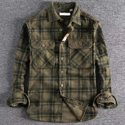 Men’s Casual Plaid Flannel Shirt