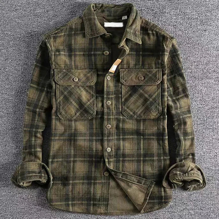 Men’s Casual Plaid Flannel Shirt