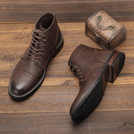 Vintage-Inspired Derby Boots