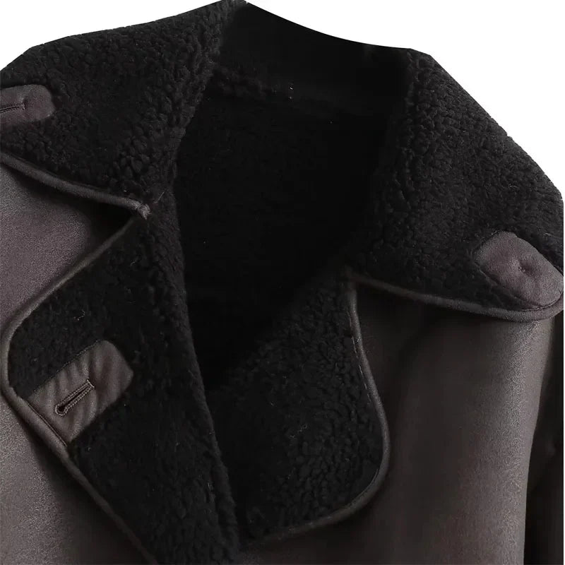 Women's Shearling Aviator Jacket