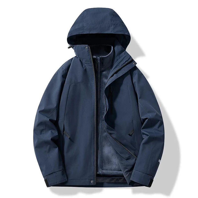 Men’s Winter Hooded Ski Zip Up Jacket