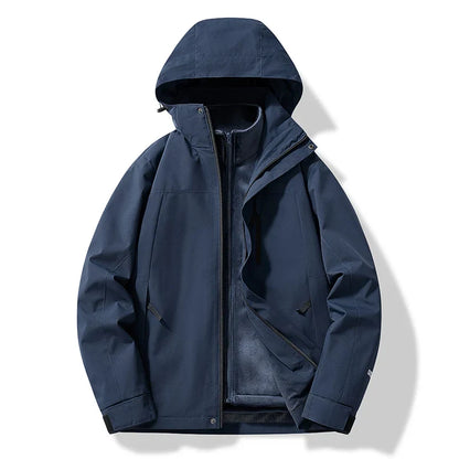 Men’s Winter Hooded Ski Zip Up Jacket