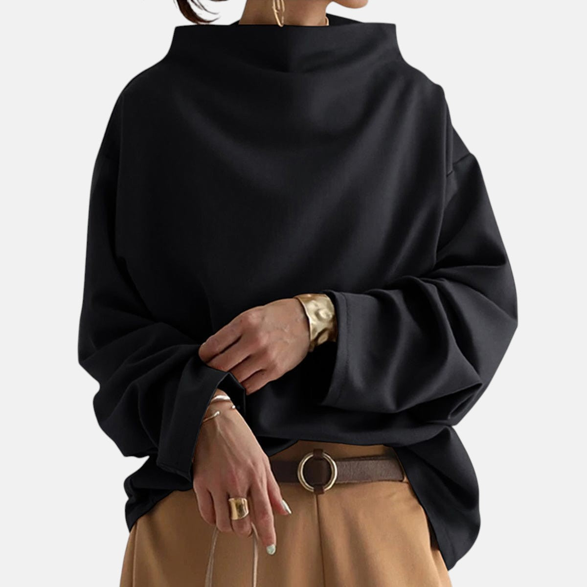 Chic High Neck Sweater
