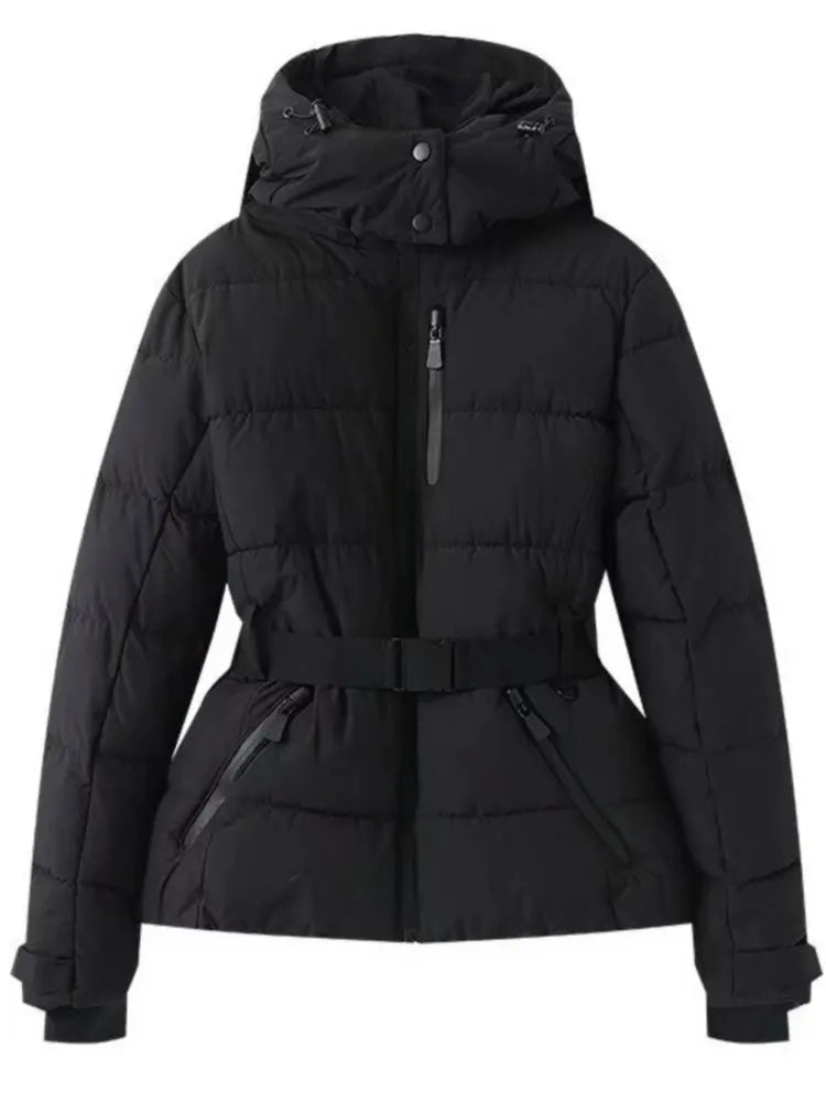 Women’s Winter Belted Fit Puffer Jacket