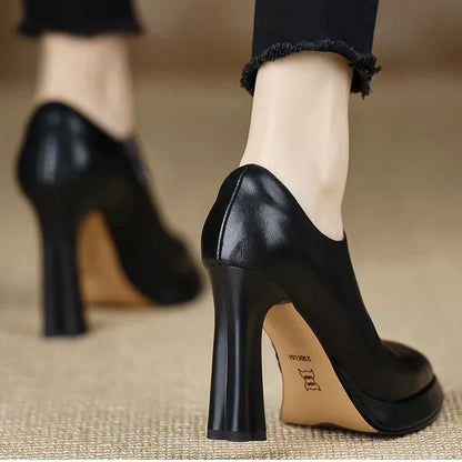 Stylish Real Leather Pumps