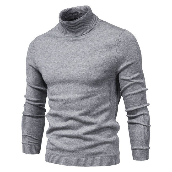 Warm Knitted High Neck Sweater For Men